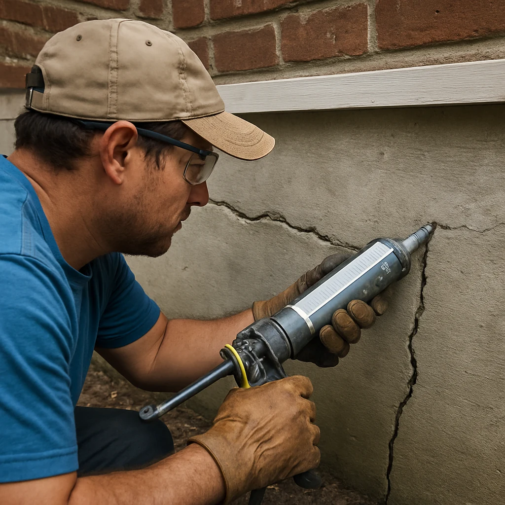 Foundation crack repair
