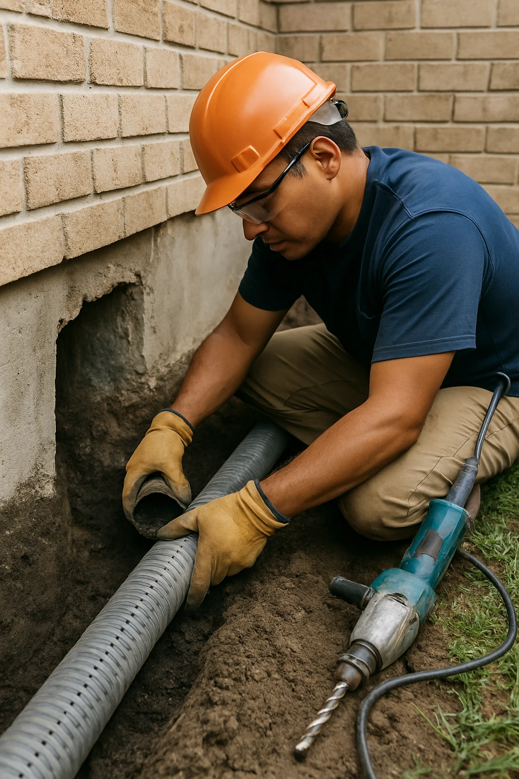 Drain tile repair